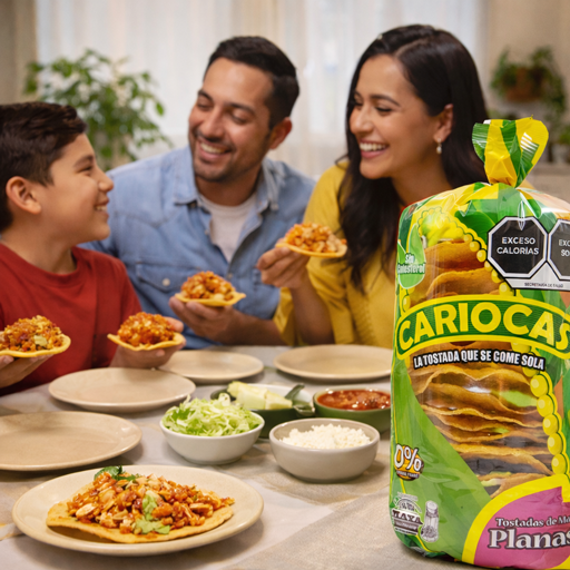 Personas compartiendo tostadas Cariocas